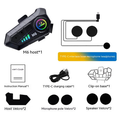Motorcycle Helmet Bluetooth Headset Ultra-long Life Battery HD Sound Quality