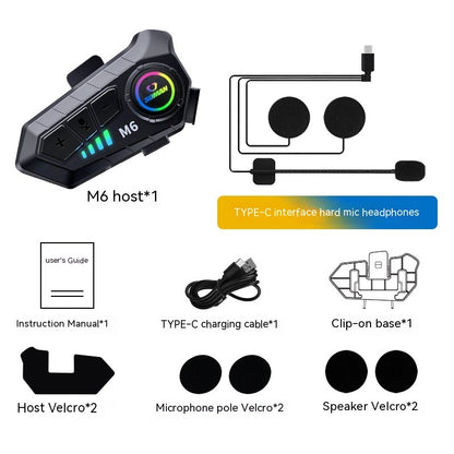 Motorcycle Helmet Bluetooth Headset Ultra-long Life Battery HD Sound Quality
